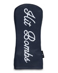 NAVY BLUE LEATHER HIT BOMBS DRIVER HEADCOVER