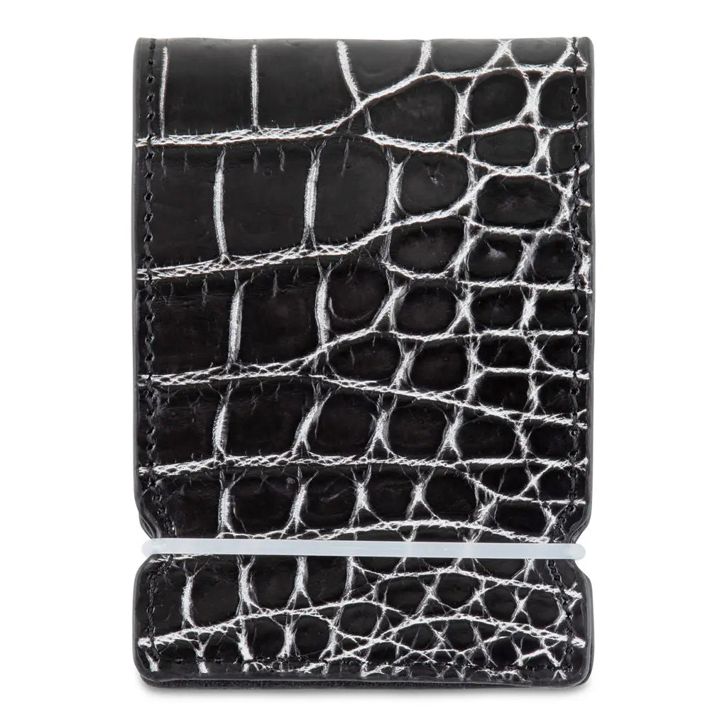 BLACK & WHITE ALLIGATOR CASH COVER - Premium Cash Cover from Ace of Clubs Golf Co. - Just $149.00! Shop now at Ace of Clubs Golf Company