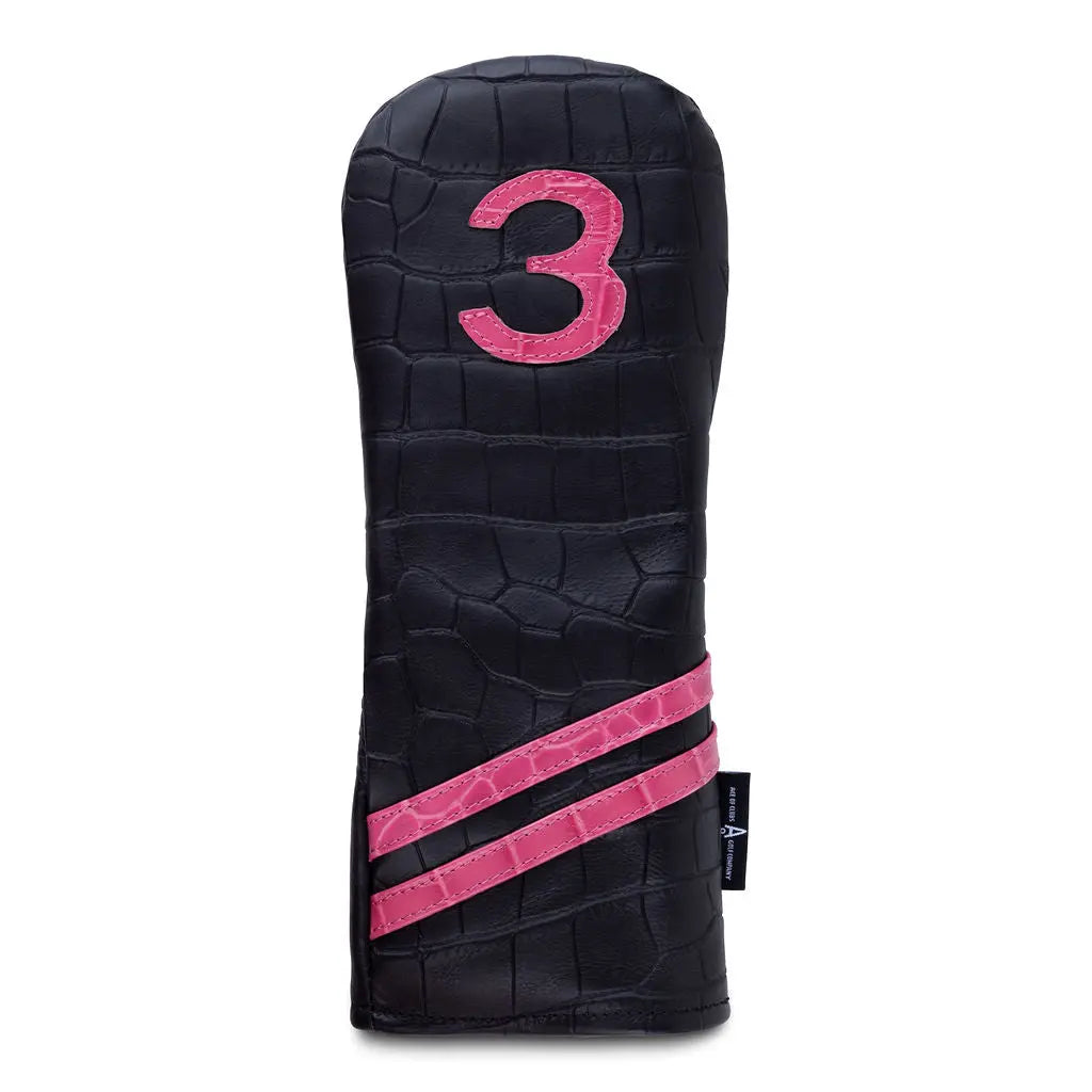 PINK ALLIGATOR FW HEADCOVER - Premium Wood Headcover from Ace of Clubs Golf Co. - Just $79.00! Shop now at Ace of Clubs Golf Company