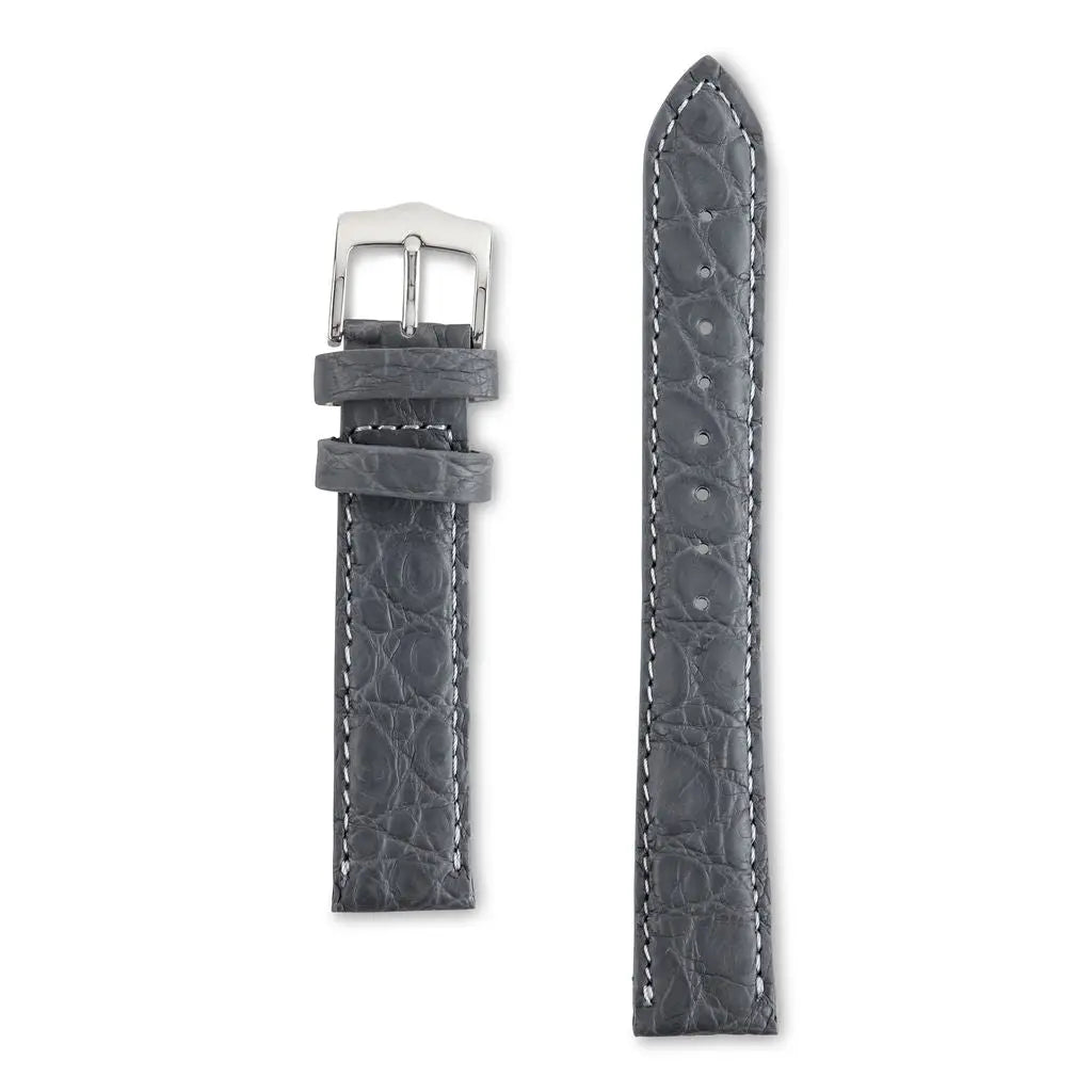 DARK GRAY ALLIGATOR WATCH BANDS - Premium Watch Bands from Ace of Clubs Golf Co. - Just $49.00! Shop now at Ace of Clubs Golf Company