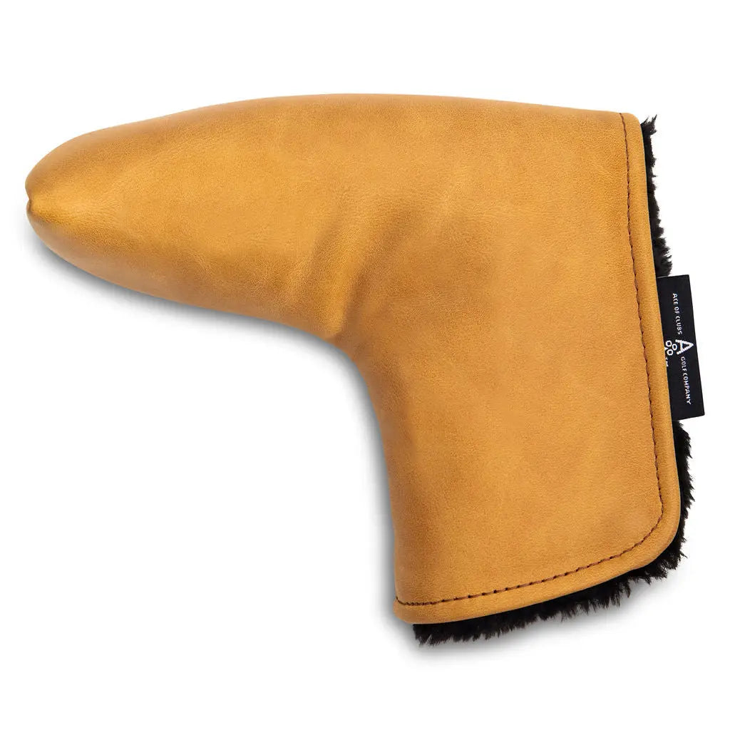 BLACK HAIRY COWHIDE PUTTER COVER