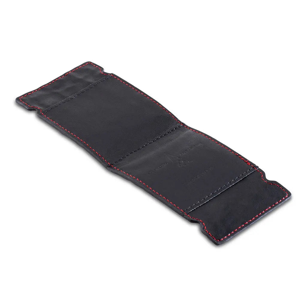 RED LEATHER CASH COVER