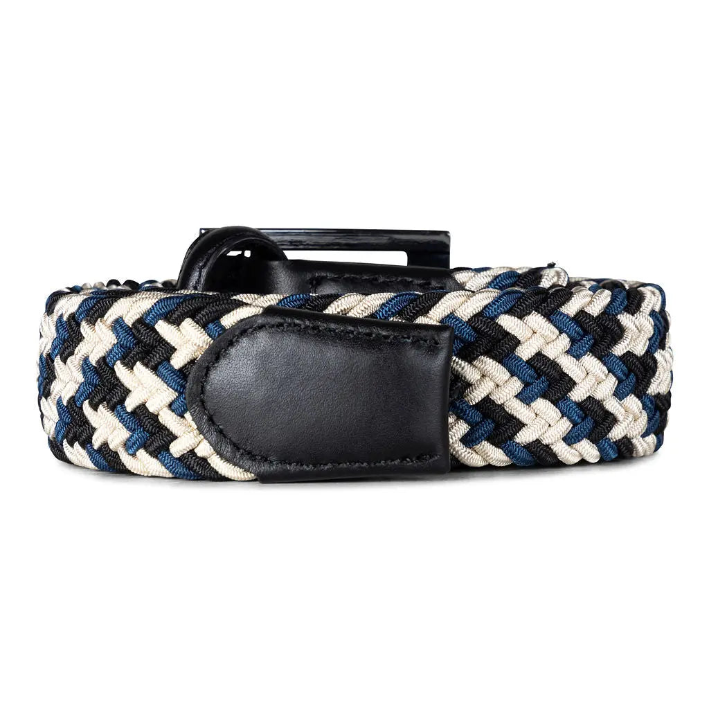 BLACK & BLUE GOLFKNIT BELT Ace of Clubs Golf Co.