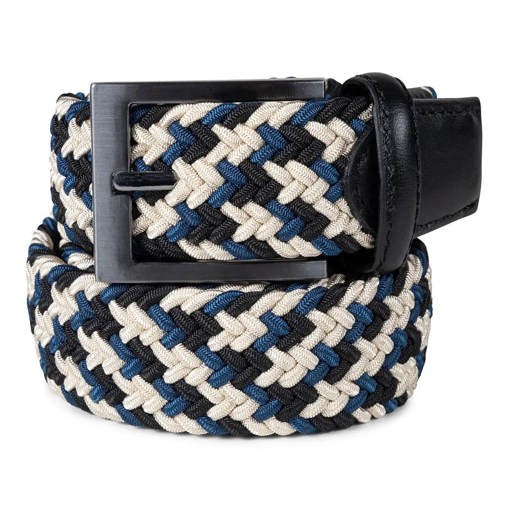 BLACK & BLUE GOLFKNIT BELT Ace of Clubs Golf Co.