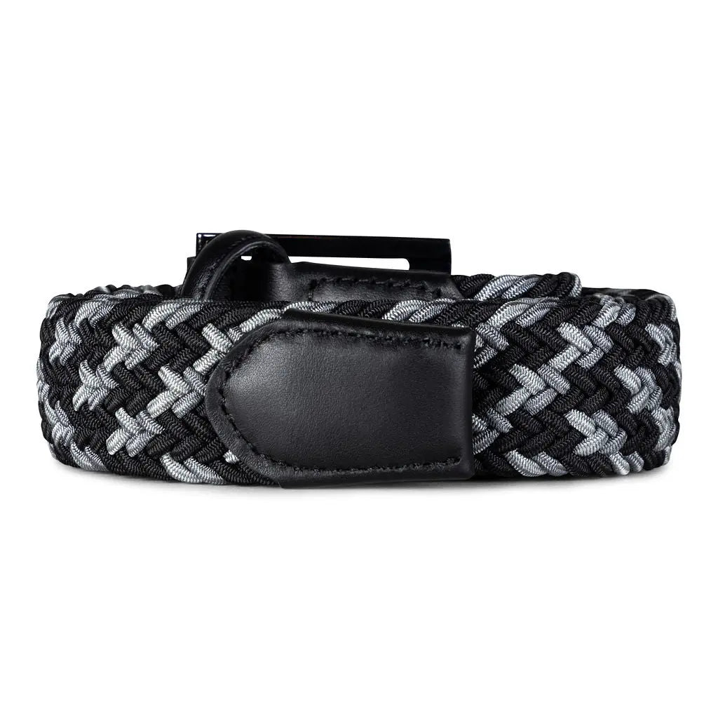 GRAY & BLACK GOLFKNIT BELT Ace of Clubs Golf Co.