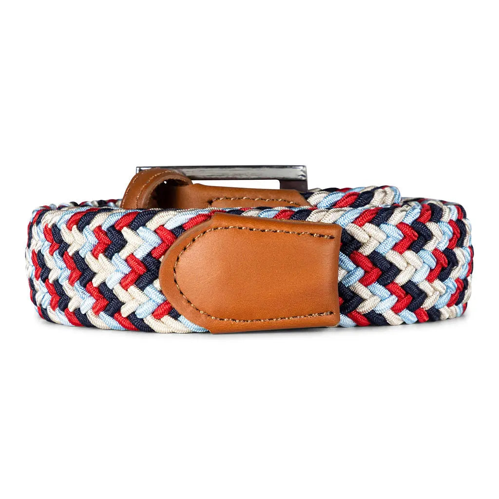 RED &amp; BLUE GOLFKNIT BELT Ace of Clubs Golf Co.