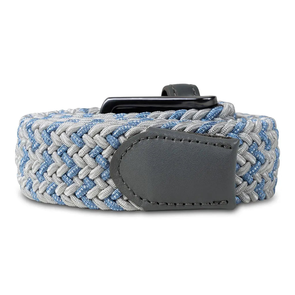 GRAY & BLUE GOLFKNIT BELT Ace of Clubs Golf Co.