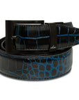 BLACK & BLUE REVERSIBLE ALLIGATOR BELT - Premium REVERSIBLE BELT from Ace of Clubs Golf Co. - Just $159.00! Shop now at Ace of Clubs Golf Company