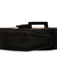 BLACK LEATHER BELT - Premium ONE-SIDED BELT from Ace of Clubs Golf Co. - Just $109.00! Shop now at Ace of Clubs Golf Company